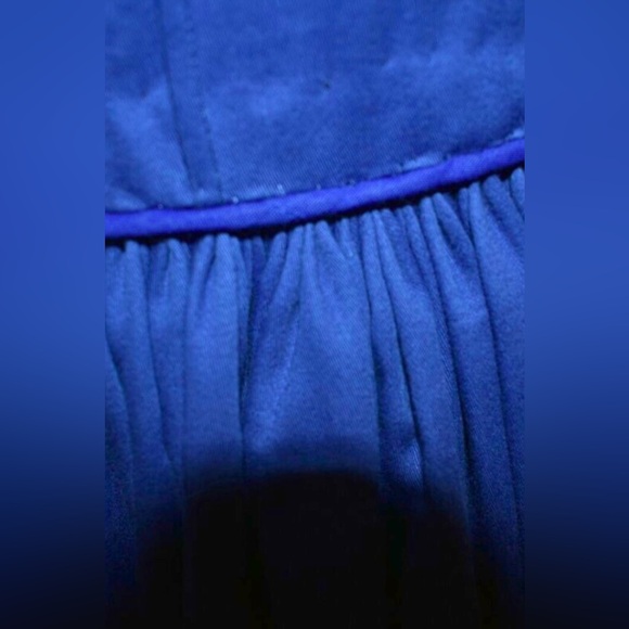 Ladies Civil War Reenacting Cotton Day Dress Handmade Blue Bell Sleeve Large - Picture 6 of 6